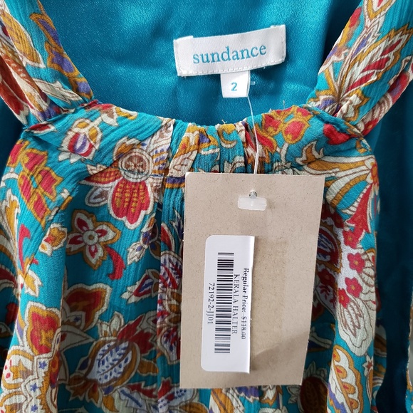 Sundance silk floral top, size 2, NWT. - Picture 4 of 8